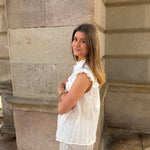 Laila Top - Hvid - ByStenholt.dk