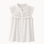 Laila Top - Hvid - ByStenholt.dk