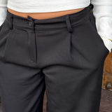 Lara Low Waist Habitbukser - Sort - ByStenholt.dk