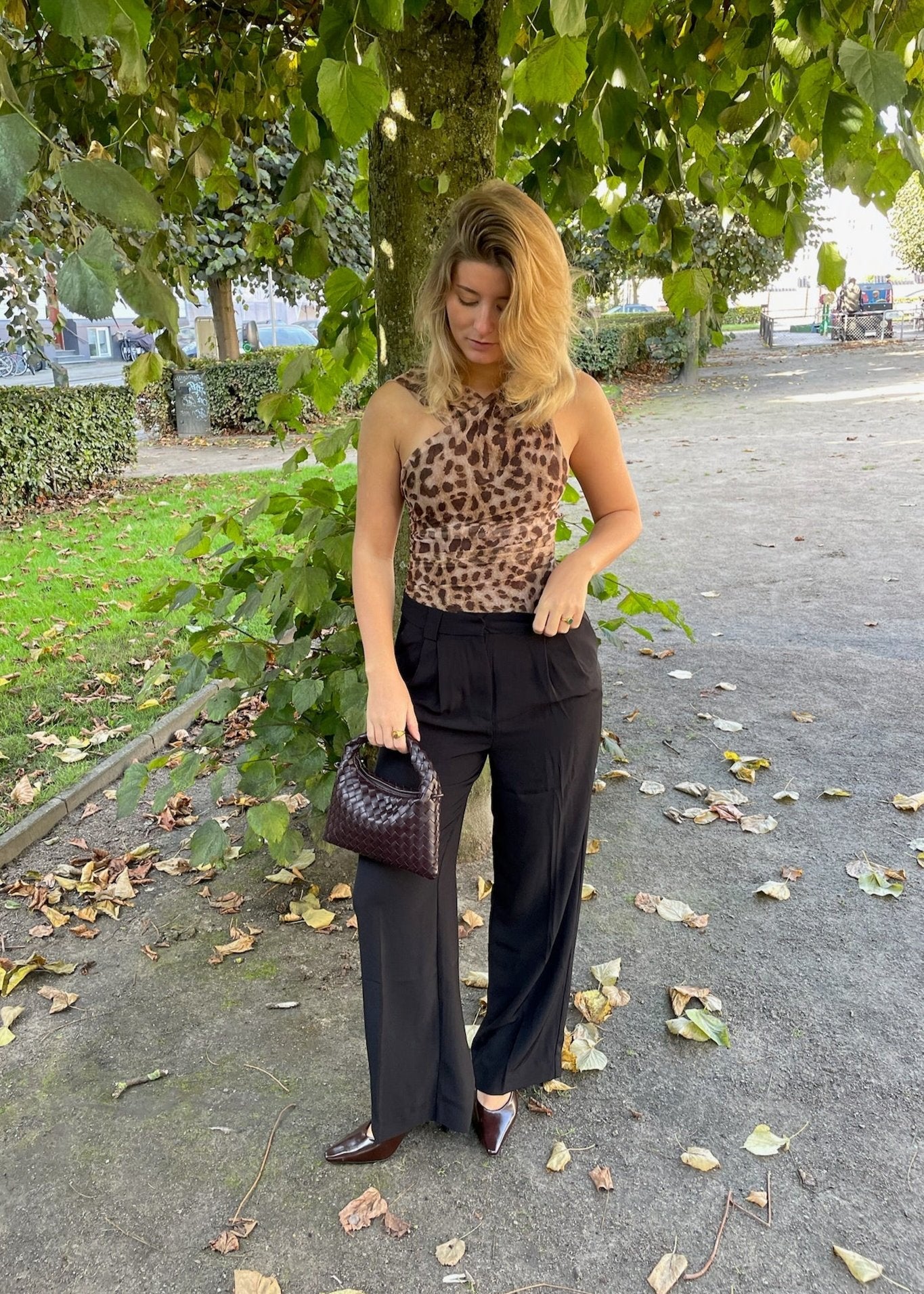 Leopard Asymmetrisk Top - ByStenholt.dk