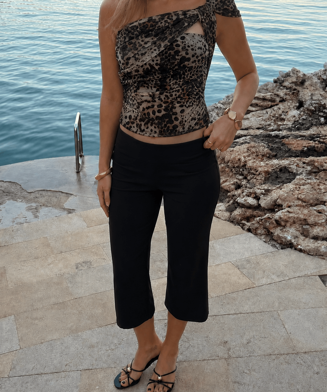 Leopard One Shoulder Top - ByStenholt.dk