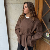 Linea Belted Coat - Brun - ByStenholt.dk