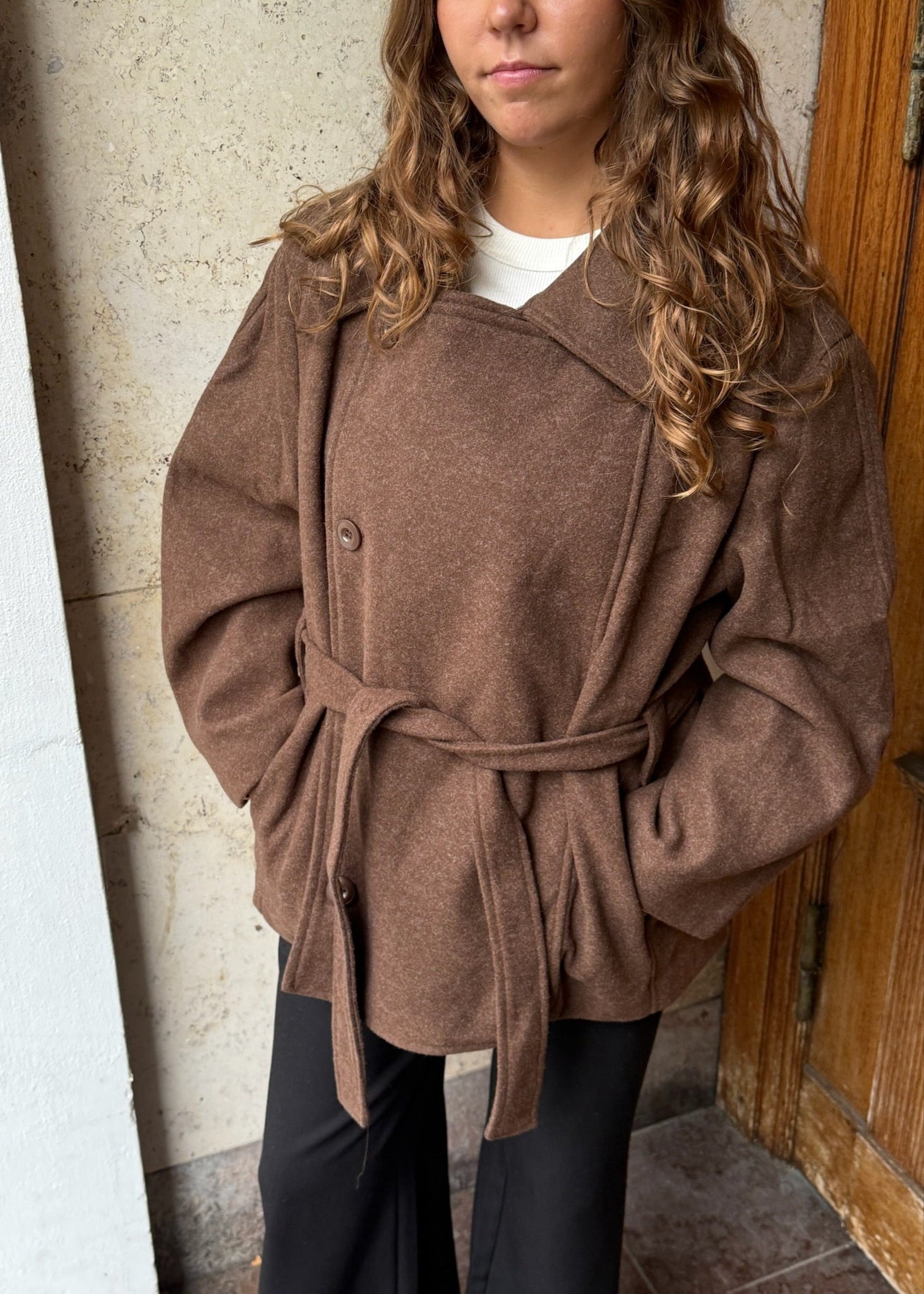 Linea Belted Coat - Brun - ByStenholt.dk