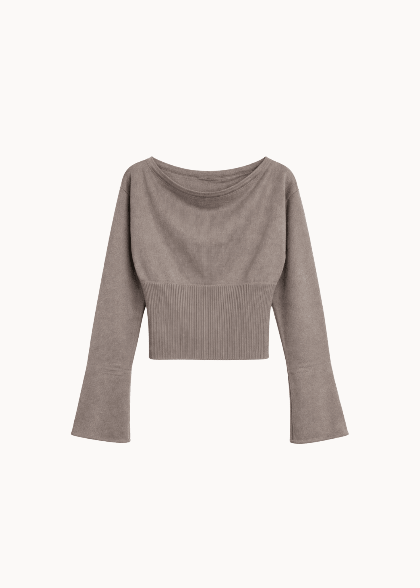 Liva Fitted Strik - Taupe - ByStenholt.dk