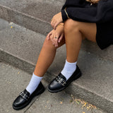 Loafers med Spænde - Sort