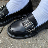 Loafers med Spænde - Sort