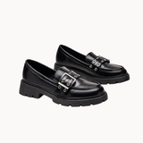 Loafers med Spænde - Sort