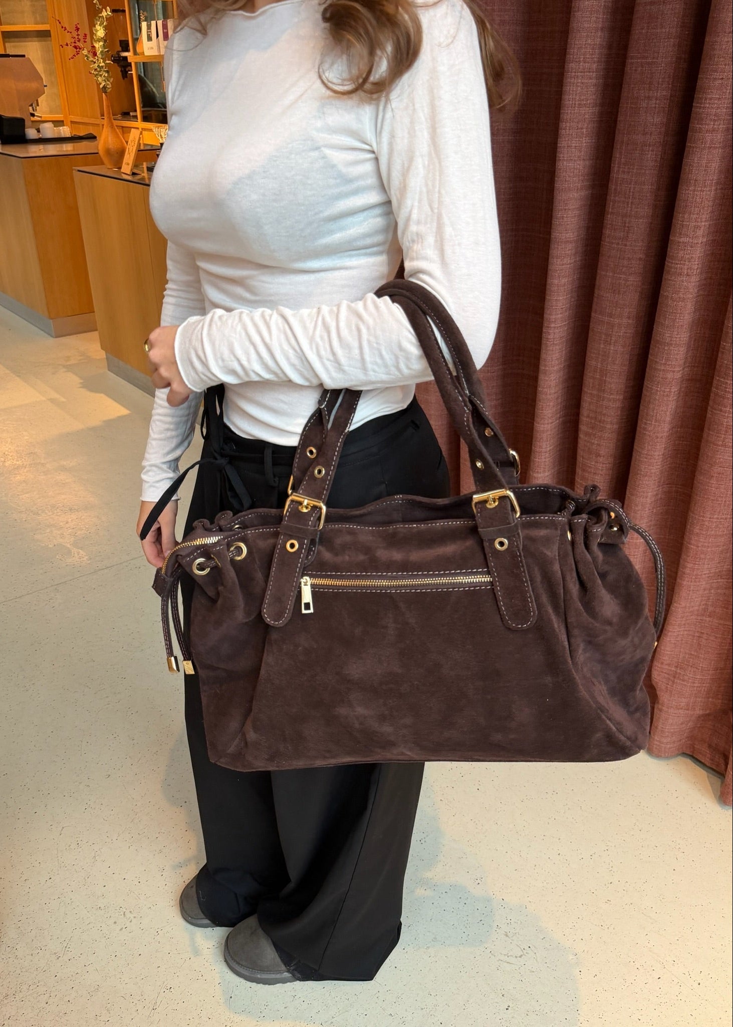 London Ruskind Taske - Mørkebrun - ByStenholt.dk