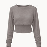 Loui figursyet Strik - Taupe - ByStenholt.dk