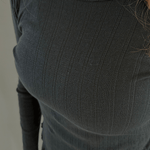 Loungewear Bluse i Pointelle - Sort - ByStenholt.dk