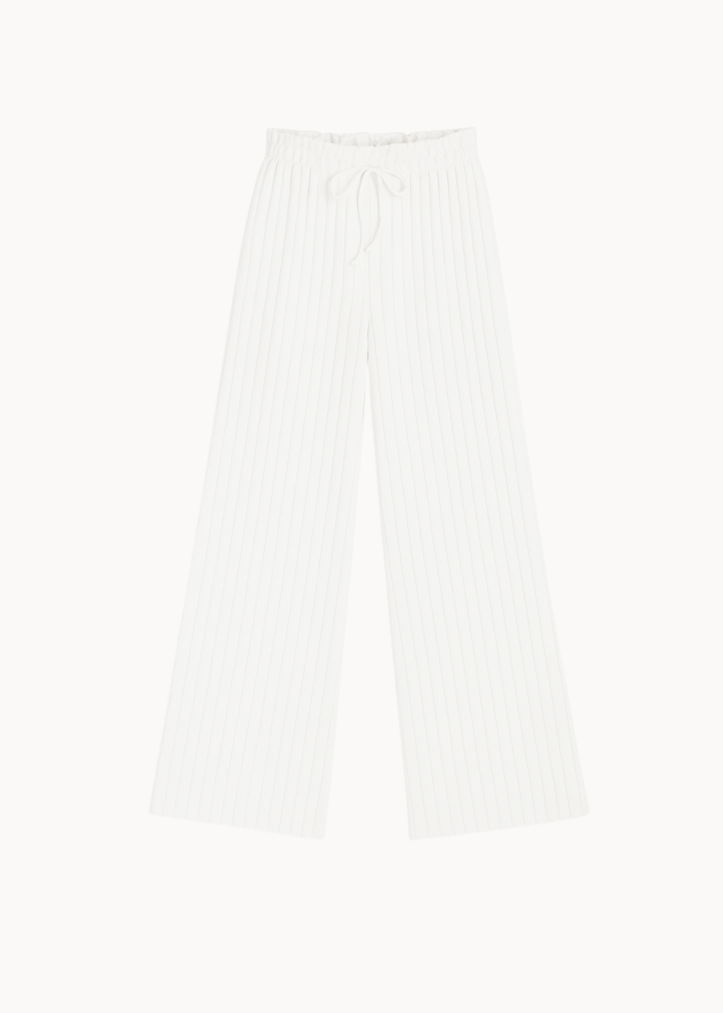 Loungewear Bukser i Pointelle - Hvid - ByStenholt.dk