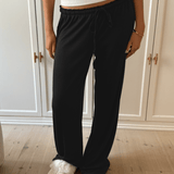 Loungewear Bukser i Pointelle - Sort - ByStenholt.dk