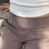 Low Waist Bukser - Brun - ByStenholt.dk