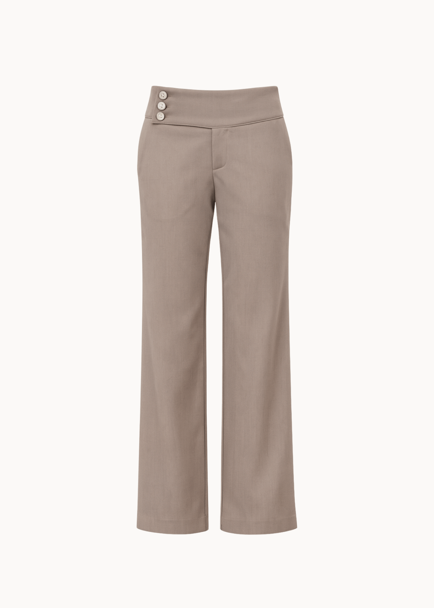 Low Waist Bukser - Taupe - ByStenholt.dk