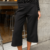 Low Waist Capribukser - Sort - ByStenholt.dk