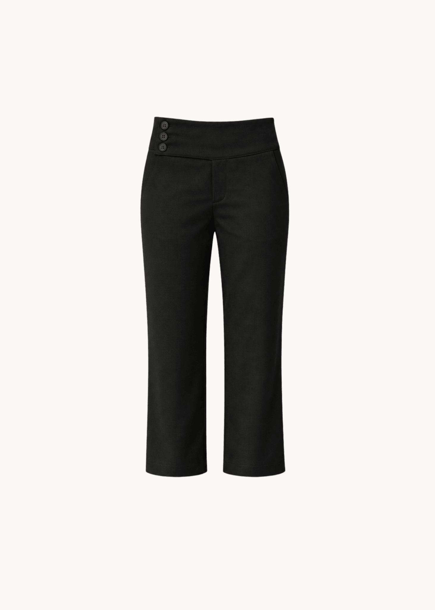 Low Waist Capribukser - Sort - ByStenholt.dk