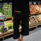 Low Waist Capribukser - Sort - ByStenholt.dk
