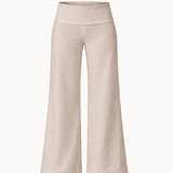 Low Waist Hørbukser - Beige - ByStenholt.dk