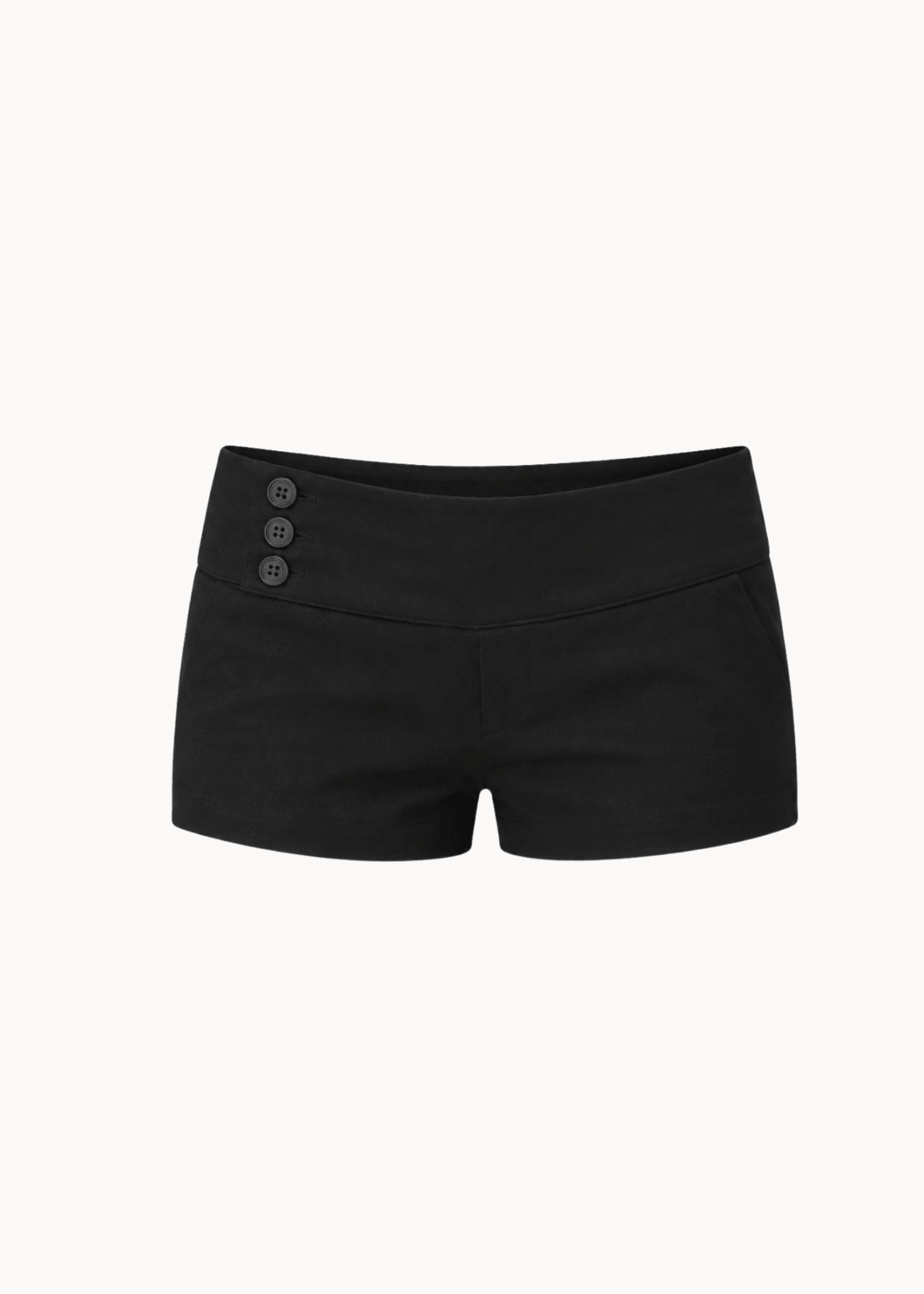 Low Waist Mini Shorts - Sort - ByStenholt.dk