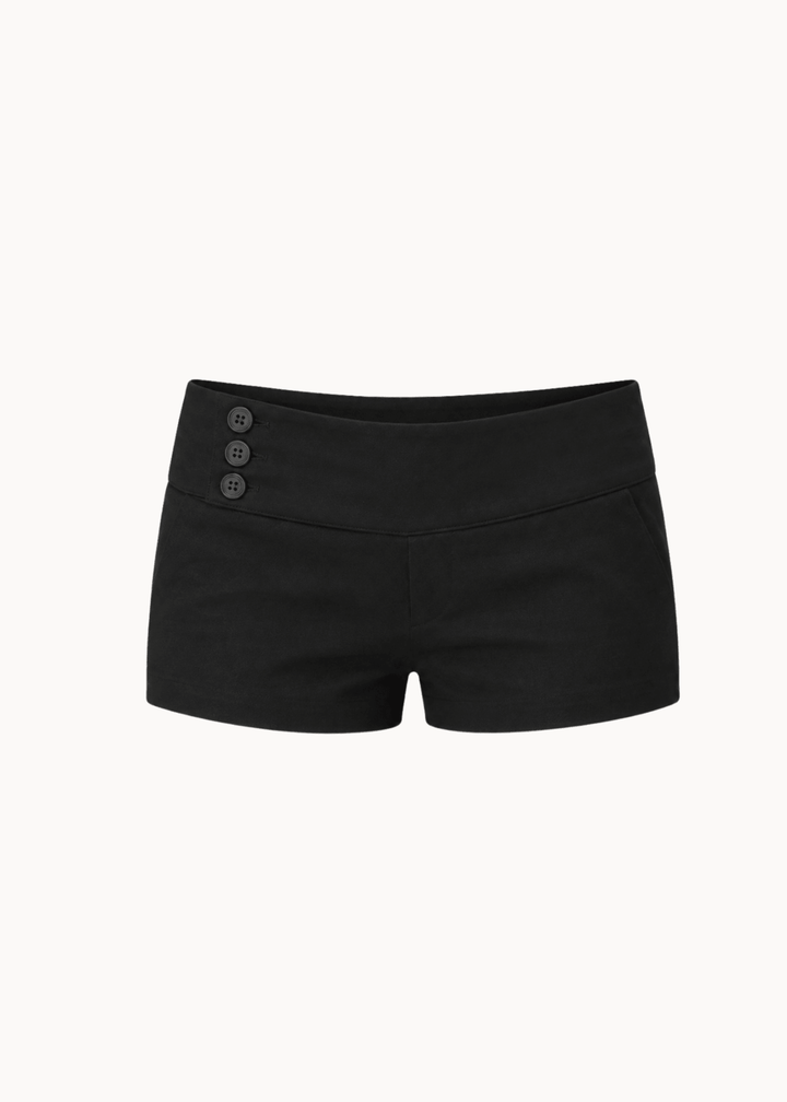 Low Waist Mini Shorts - Sort - ByStenholt.dk