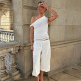 Lucca Twisted Top - Hvid - ByStenholt.dk