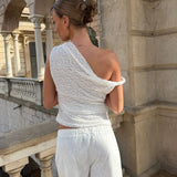 Lucca Twisted Top - Hvid - ByStenholt.dk