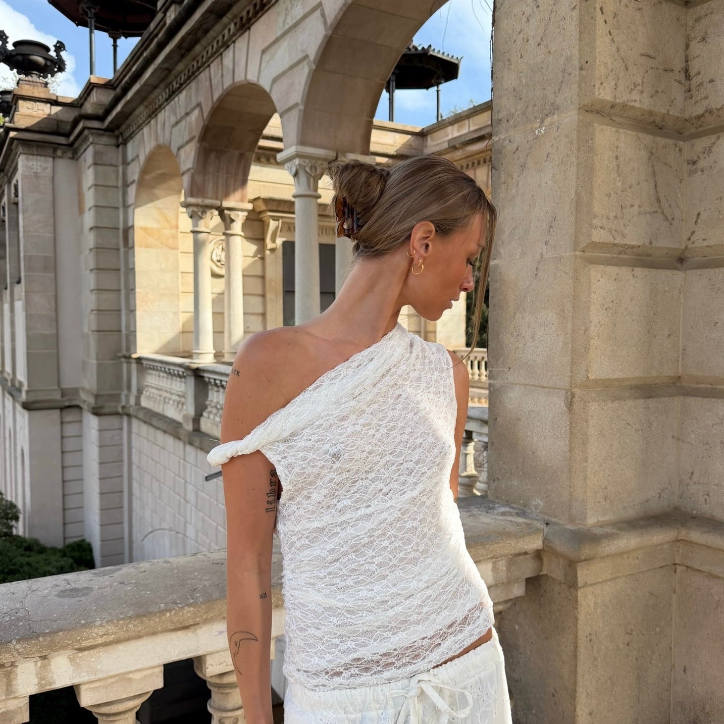 Lucca Twisted Top - Hvid - ByStenholt.dk