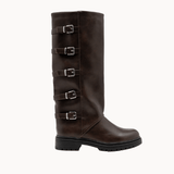 Luna Spænde Støvler - Mørkebrun