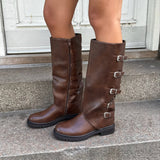 Luna Spænde Støvler - Mørkebrun