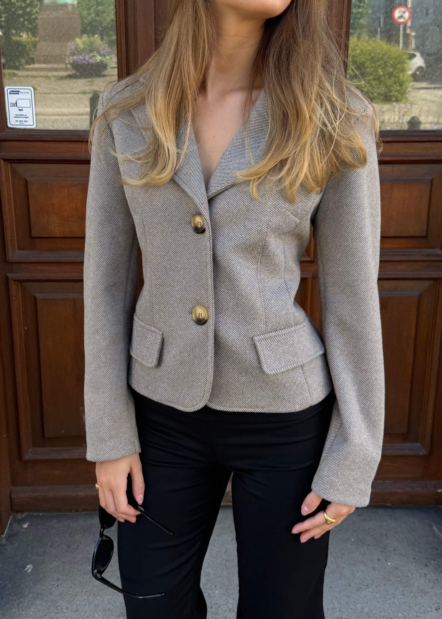 Mae Fitted Blazer - Beige - ByStenholt.dk