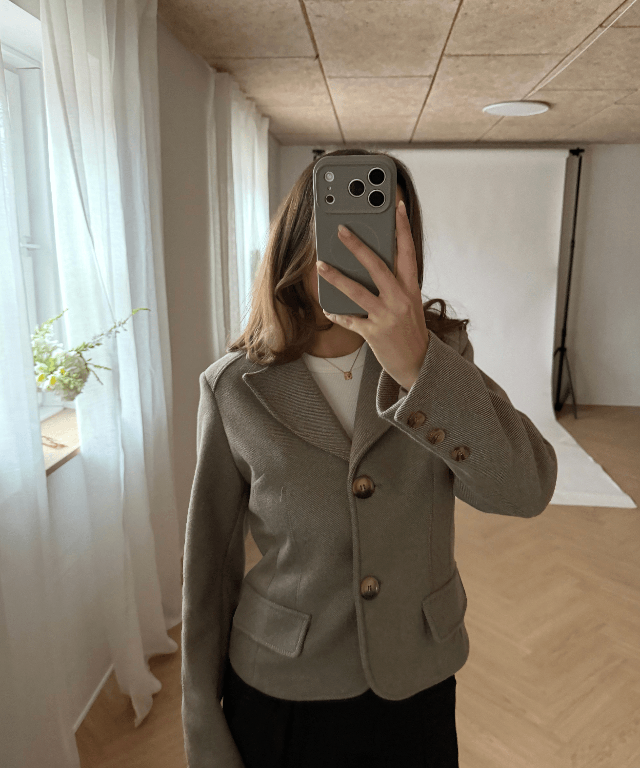 Mae Fitted Blazer - Beige - ByStenholt.dk