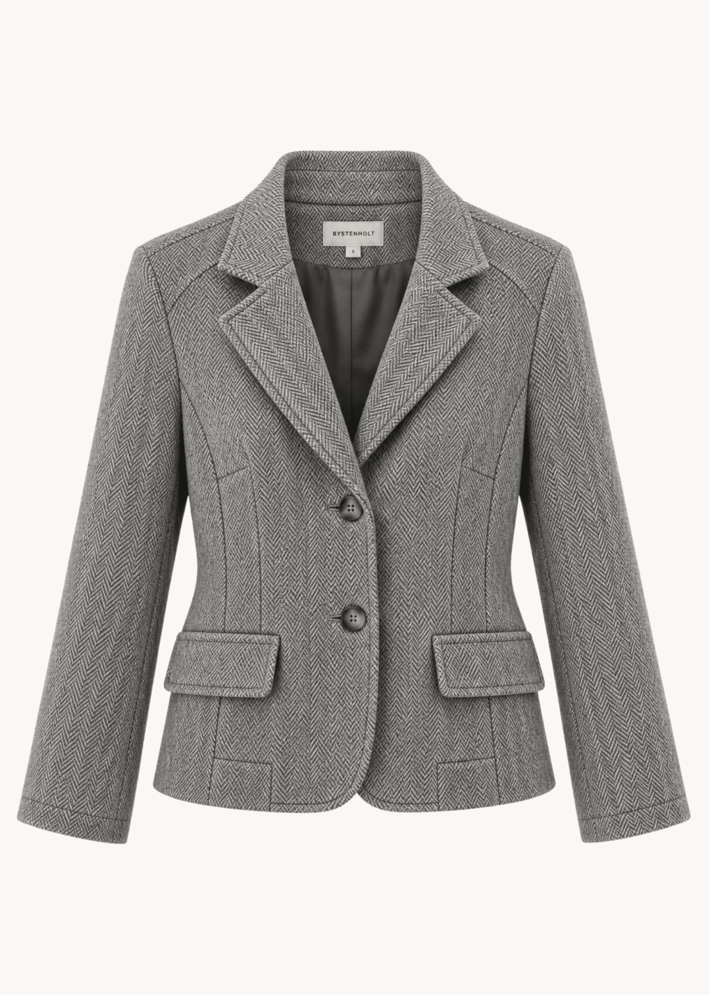 Mae Fitted Blazer - Grå - ByStenholt.dk