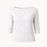 Marta 3/4-ærmet Bluse - Hvid