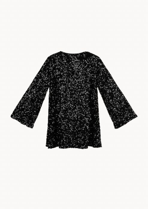 Merle Paillet Kjole - Sort - ByStenholt.dk