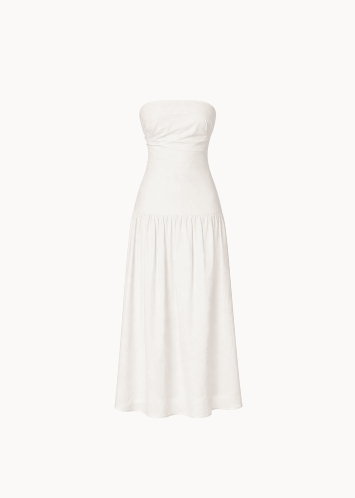 Mia Maxi Kjole - Hvid - ByStenholt.dk