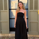Mia Maxi Kjole - Sort - ByStenholt.dk