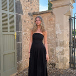 Mia Maxi Kjole - Sort - ByStenholt.dk