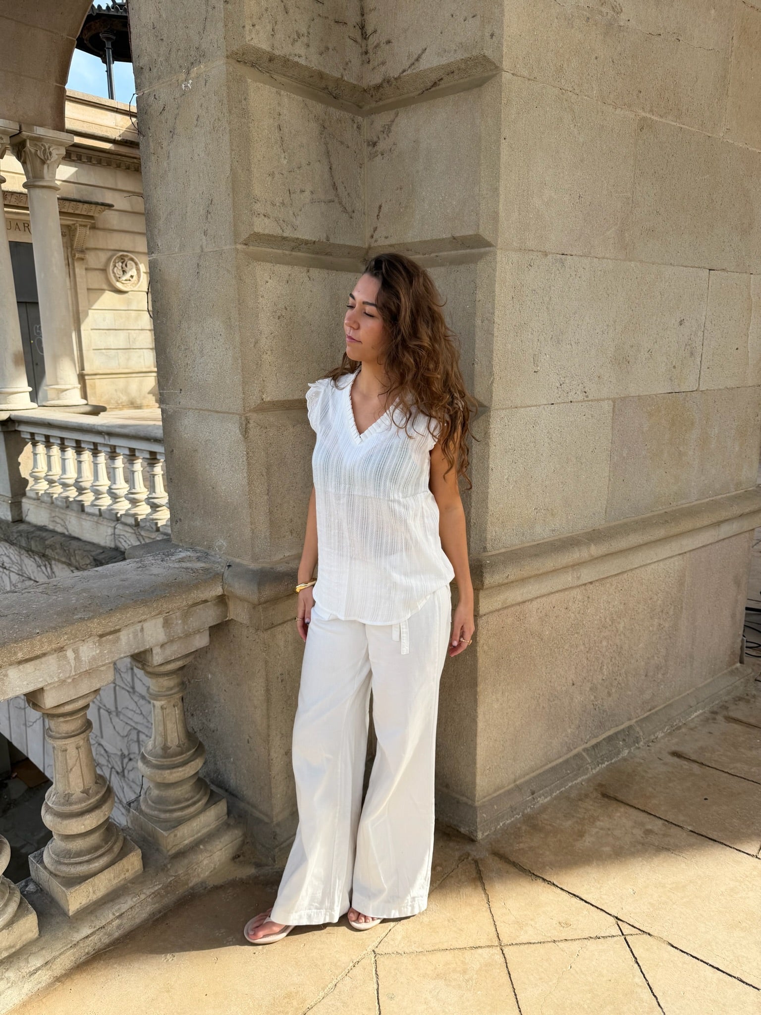 Mile Top - Hvid - ByStenholt.dk