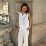 Mile Top - Hvid - ByStenholt.dk