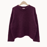 Mille Striktrøje - Bordeaux