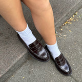 Mira Loafers med Nitter - Mørkebrun