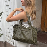 New York Taske - Grøn - ByStenholt.dk