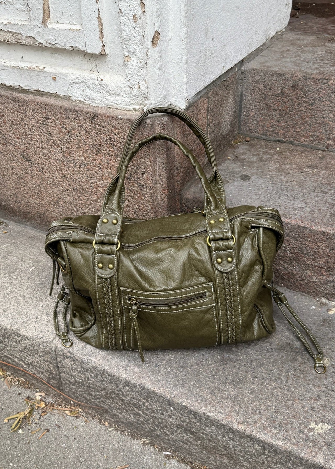 New York Taske - Grøn - ByStenholt.dk