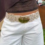 Noelle Stud Bælte - Beige - ByStenholt.dk