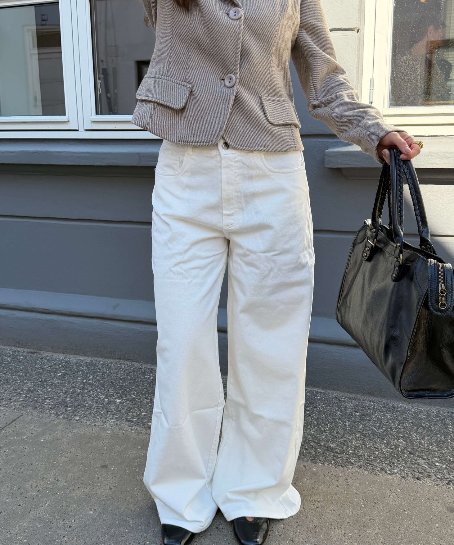 Nola Jeans - Hvid - ByStenholt.dk