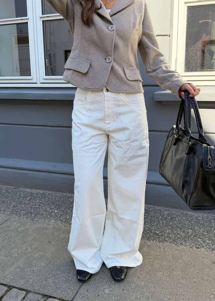 Nola Jeans - Hvid - ByStenholt.dk