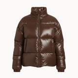 Nola Puffer Jakke - Mørkebrun
