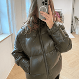 Nola Puffer Jakke - Mørkegrøn - ByStenholt.dk