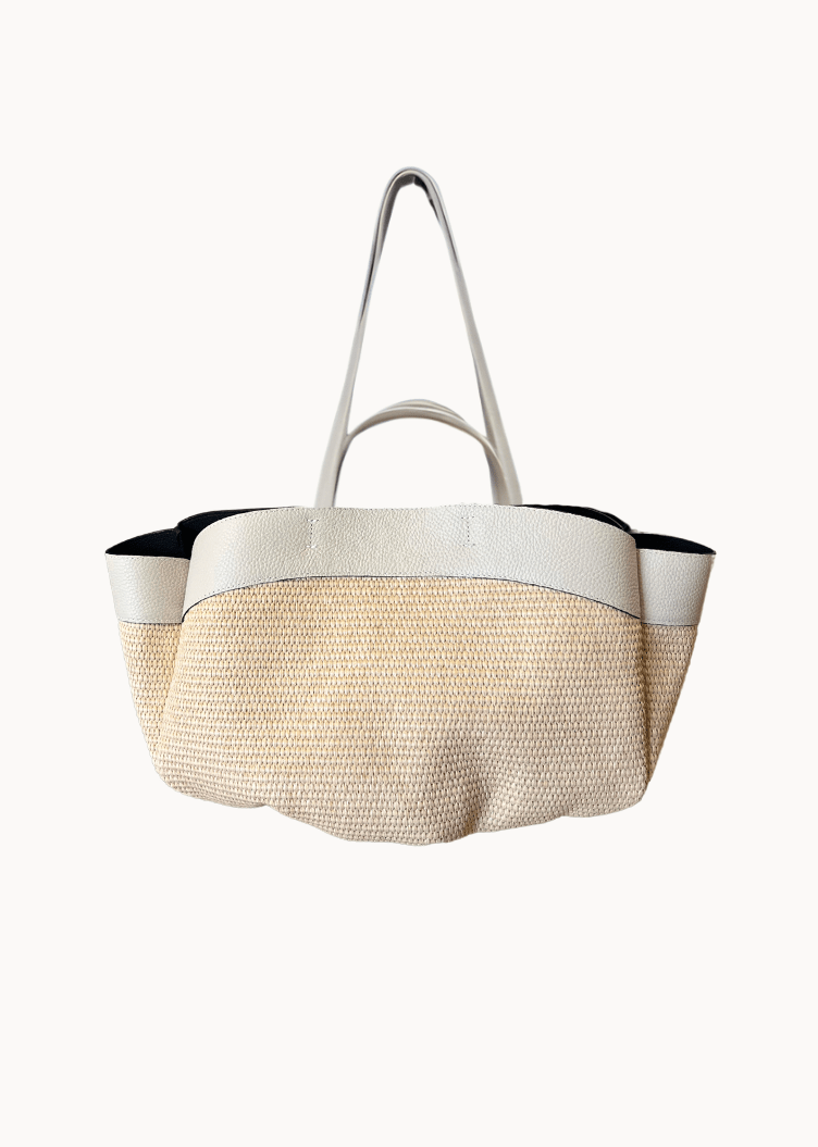 Nora Flettet Taske - Beige - ByStenholt.dk