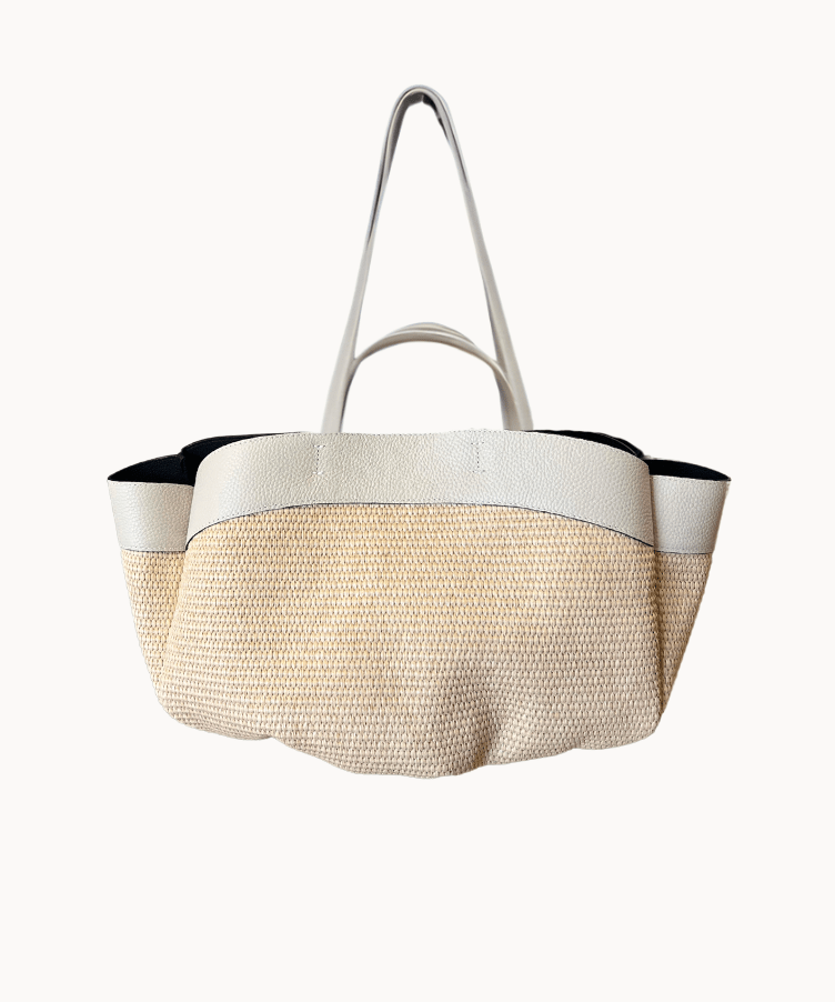 Nora Flettet Taske - Beige - ByStenholt.dk